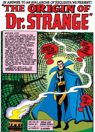E eis aqui uma versão mais "atual" do personagem, em sua história de origem, na Strange Tales #115.