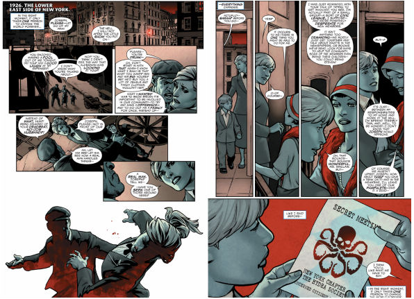 Basicamente a exploração de elementos da infância de Steve Rogers foram mantidos. O que se acrescentou aqui foi a presença da Hydra...