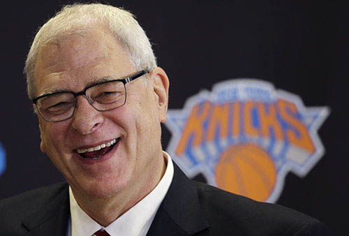 Phil Jackson, James Dolan, executive chairman of the Madison Square Garden Company