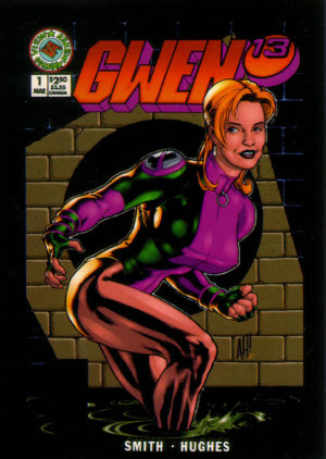 Gwen (arte: Adam Hughes). Joey Lauren Adams em uma paródia de Joe 13.