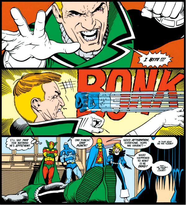 plano critico liga da justiça internacional batman socando guy gardner