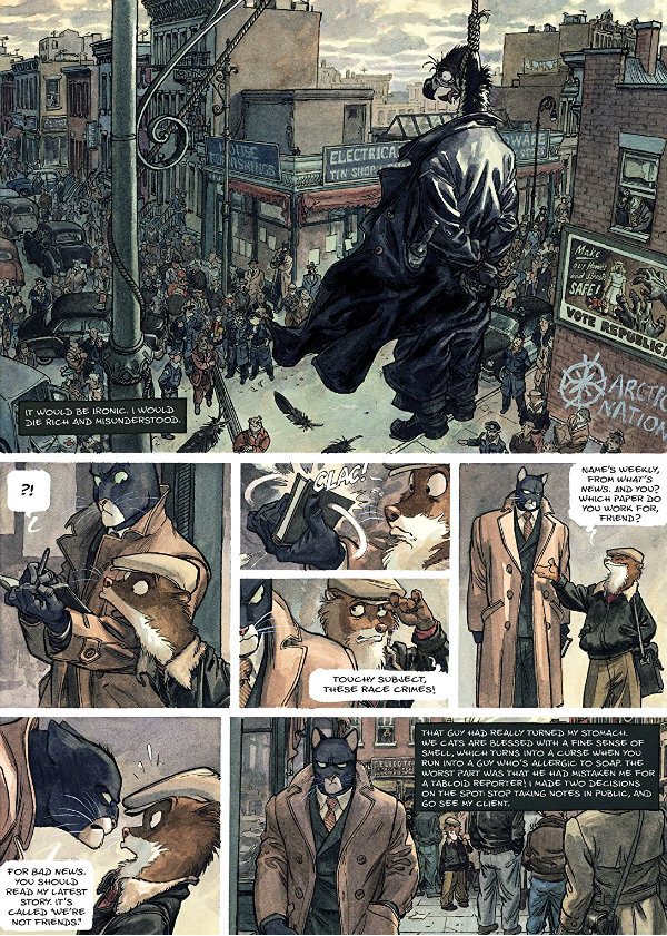 plano critico blacksad nação artica primeira pagina