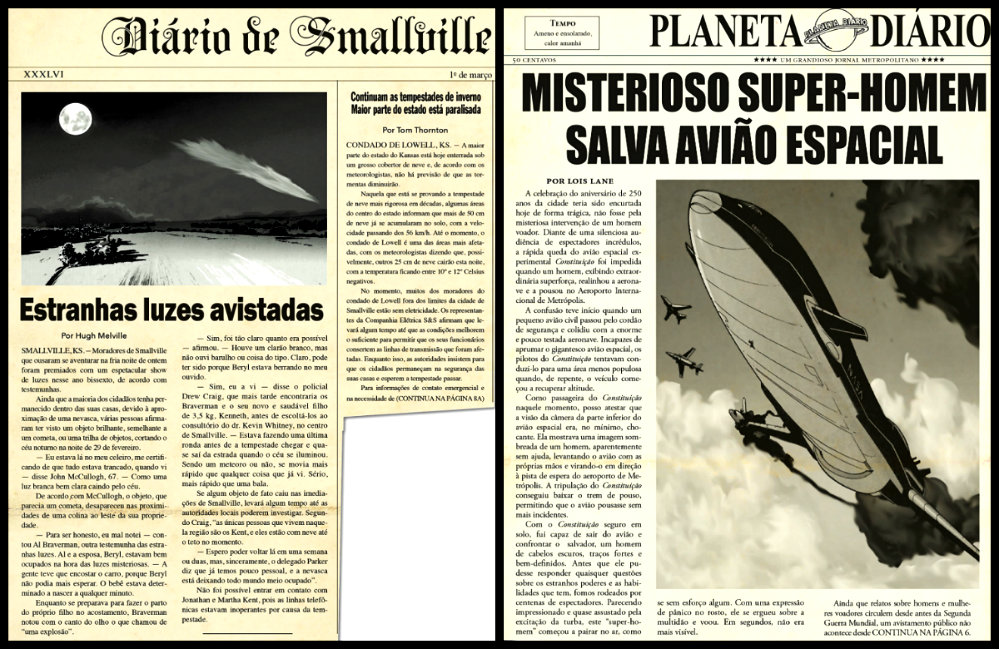 plano critico superman recortes de jornal